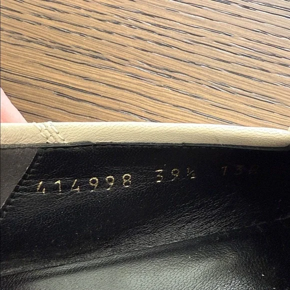 Gucci Brixton Women’s Ivory Leather Horsebit Loafers 39.5. - Picture 8 of 10